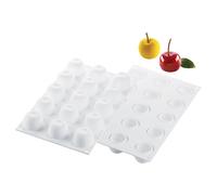 SILIKOMART Moule Fruit Réaliste Mel Cerise Pêche 5cm H.2,5cm Silicone 36.2