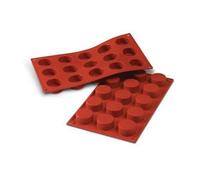 SILIKOMART Moule Petite Fours 15 Cavités 4cm CLASSIC Terre Cuite Silicone 20.027