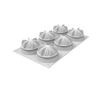 silikomart Moules en silicone pour Mini Wave - Moule en silicone n° 6 - Diamètre : 73 mm - Hauteur : 40 mm - Accessoire professionnel pour la cuisine et la pâtisserie - Moules pour gâteaux et four