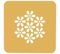 Silikomart Pochoir en Silicone pour Décoration Alimentaire 16,2 x 16,2 cm au total, Lot de 2 - Fleurs de Cerisier