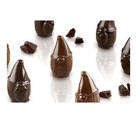 silikomart | SCG056 Moule en Silicone pour chocolats MR & MRS BROWN, antiadhésif, 15 chocolats, paquet de 1 Moule pour sucreries, Easy Choc, Ø 25 mm, h 40 mm, Volume 150 ml, Made in Italy