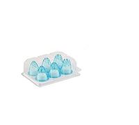 Silikomart |Set 6 Douilles en Polycarbonate pour Poche à Douille | Trou pour Décorations en Étoile, Made in Italy