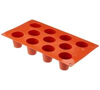 silikomart | SF0020 Moule en Silicone pour BABÀ Monoportions, antiadhésif, 11 cavités, Lot de 1 Moule à gâteau, Ø 45 h 48 mm, Made in Italy