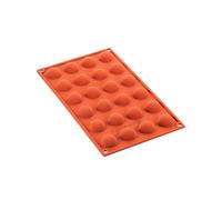 silikomart | SF006 Moule en silicone pour Monoportions SEMISFERA | 24 cavités, ø 30 h 15 mm, anti-adhérent, Lot de 1 Moule à gâteau, Made in Italy