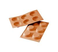silikomart | SF016 Moule en Silicone pour TARTELLETTA Monoportions, antiadhésif, 6 cavités, Lot de 1 Moule à gâteau, Ø 70 h 20 mm, Made in Italy