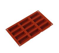 silikomart | SF026 Moule en silicone pour MINI CAKE Monoportions, antiadhésif, 12 Mini Cakes, Lot de 1 Moule à gâteau, 79 x 29 mm, h 30 mm, Made in Italy