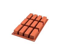 silikomart | SF026 Moule en silicone pour MINI CAKE Monoportions, antiadhésif, 12 Mini Cakes, Lot de 1 Moule à gâteau, 79 x 29 mm, h 30 mm, Made in Italy
