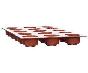 silikomart | SF074 Moule à gâteau en Silicone PETITE ROSE, antiadhésif, 15 cavités, Lot de 1 Moule à gâteau, Ø 44 h 27 mm, Made in Italy