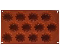 silikomart | SF109 Moule en silicone pour MINI BRIOCHETTE Monoportions | 12 cavités, paquet de 10 moules à gâteaux, Ø 58 h 22 mm Volume 12 x 33 ml Tot. 396 ml, antiadhésif