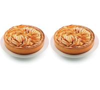 silikomart | SFT128 Moule à gâteau en Silicone MOULE ROULANT, antiadhésif, Emballage de 1 Moule à gâteau avec anneau de sécurité, Ø 280 h 47 mm, Volume 2,5 l, Made in Italy (Lot de 2)