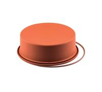 Silikomart | SFT180 Moule à gâteau en Silicone MOULE ROULANT, antiadhésif, paquet de 1 Moule à gâteau avec anneau de sécurité, Ø 180 h 65 mm, Made in Italy