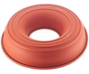 silikomart | SFT205 Moule rond en silicone CIAMBELLONE, antiadhésif, Lot de 1 Moule à gâteau avec anneau de sécurité, Ø 240 h 55 mm, Volume 1,5 l, Made in Italy