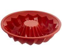 silikomart | SFT224 Moule en Silicone CIAMBELLA + ANNEAU, Volume 1,3 l | antiadhésif, à gâteau avec anneau de sécurité, Ø 240 h 55 mm, Made in Italy