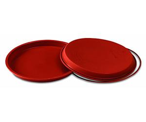 silikomart | SFT228 Moule à gâteau en Silicone MOULE À PIZZA, Ø 280 h 20 mm | Volume 1,3 l, antiadhésif, paquet de 1 Moule à gâteau avec anneau de sécurité, Made in Italy
