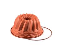 Silikomart Moule à kouglof en silicone D22 antiadhésif Ø 22 cm h 11 cm 2,2 l Orange