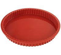 silikomart | SFT426 Moule à CROSTATA en Silicone, anti-adhérent, Lot de 1 Moule avec anneau de sécurité, Ø 260 h 30 mm, Volume 1,3 l, Made in Italy