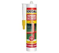 Silikone vitrier transparent - Soudal - 280 ml - Excellente adhérence - Durablement élastique