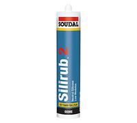Silirub 2 - Mastic silicone neutre - Soudal - Cartouche de 290 ml Beige