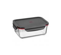 Silit 0022 6325 01 Boîte Hermétique Alimentaire Rectangulaire Lunch Box 1,4 L Noir Et Transparent Noir
