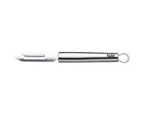 Silit Classic Line Éplucheur 19 cm, éplucheur de légumes en acier inoxydable poli, éplucheur de pommes de terre, éplucheur de fruits, éplucheur de concombre, passe au lave-vaisselle