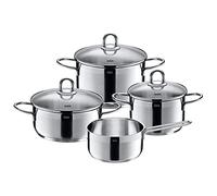 Silit Set de casseroles Diamant 4 pcs. en acier inoxydable 18/10 avec fond SiliTherm tout feu