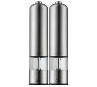 Set de moulins à sel et poivre électrique SILIT, set de 2, acier inoxydable, WMF