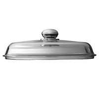 Silit Pfannen- Topfdeckel 28 cm, Glasdeckel mit Metallknauf, Deckel für Töpfe & Pfannen, hitzebeständiges Glas, spülmaschinengeeignet