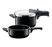 Silit Silargan® Sicomatic t-Plus Schnellkochtopf-Set, 22 cm, 4,5 l und 3,0 l, Black 3201014867 4004633304111
