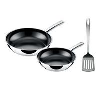 Silit Set de poêles Talis avec spatule, 20 & 24 cm, Set de louche