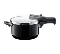 Silit Sicomatic t-Plus autocuiseur 4,5 l, autocuiseur 22 cm, céramique fonctionnelle Silargan, induction, 3 niveaux de cuisson, commande rotative à une main, noir