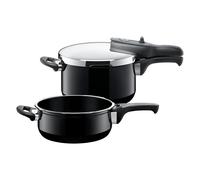 Silit Sicomatic t-plus Duo, Set de poêles et de casseroles, Noir
