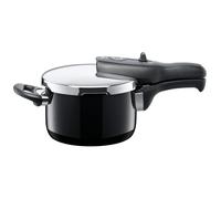 Silit Sicomatic t-plus autocuiseur 2,5 l, autocuiseur 18 cm, céramique fonctionnelle Silargan, induction, 3 niveaux de cuisson, commande rotative à une main, noir