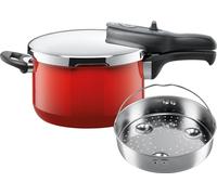Silit Silargan® Sicomatic t-Plus Schnellkochtopf 4,5 l mit Edelstahl-Einsatz, Rot 3201113884 4004633306436