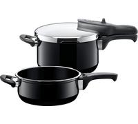 Silit Silargan® Sicomatic t-Plus Schnellkochtopf-Set, 22 cm, 4,5 l und 3,0 l, Black 3201014867 4004633304111