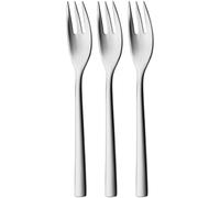 Silit Trend Lot de 3 fourchettes à gâteau en acier inoxydable poli résistant aux rayures Passe au lave-vaisselle 15,8 cm