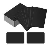 Silkmin 25 Pcs Ntag215 NFC Card Noir, Réinscriptible Carte NFC Programmable | 504 Mémoire d'Octets Badge Card, PVC Puce de Carte de Visite, Vierge pour Tous les Smartphones et Appareils Compatibles NFC