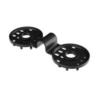 Sillar - 100 Clips de Fixation Ø 30 mm pour Voile d’Ombrage & Filet d’Ombrage, Pinces PE Anti-UV Noires, Agrafes de Serre, Filet Anti-Vent, Bâche & Grillage de Jardin