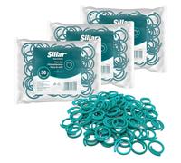 Sillar | 150 Anneaux-Clips Ø 30 mm | Anneau Plante réutilisable, Bague tuteur Tomate, Clip Rond Attache Plante grimpante pour tuteur Bambou, Treillis Jardin, Support Rosier, orchidée, Monstera