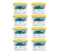 Sillar Absorbeur d'Humidité Granulés 8 x 300 g, Parfum Citron, Déshumidificateur d'Air pour Maison, Salle de Bain, Cave, Placard, Armoire, Voiture et Camping-Car Anti Condensation
