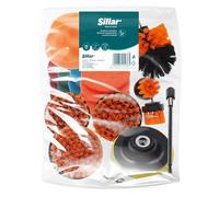 Sillar Brosse pour Perceuse Set 17 Pièces, Brosse de Nettoyage, Brosse pour Visseuse sans Fil, Brosse pour Meubles Rembourrés | Brosse de Nettoyage pour Jantes, Cuisine, Voiture, Carrelage