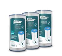Sillar Cartouches filtrantes Piscine Type A - Lot de 3 - Remplacement pour Pompes Intex 28603/28604/28637 - compatibles Pompes et filtres Intex