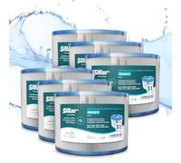 Sillar Cartouches filtrantes Type S1 pour Intex PureSpa, Tissu Durable, Filtre de Rechange pour spas gonflables, Lot de 6, 11692/29001E