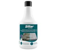 Sillar Nettoyant Pierre Concentré 1 l pour Pavés, Allées et Terrasses, contre Taches d'Huile, Mousse, Dépôts Verts et Saleté, à Diluer, pour Pulvérisateur, Brosse, Nettoyeur Haute Pression
