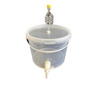 Silplast Bac à fermentation complet 10L - Kit complet : seau de fermentation avec tube de fermentation et caoutchouc d'étanchéité et robinet de vidange en plastique