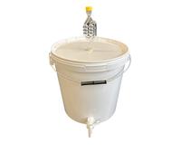 Silplast Récipient de fermentation complet 20 L - Kit complet : seau de fermentation avec tube de fermentation et joint d'étanchéité et robinet de vidange en plastique