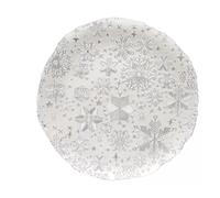 SILVER assiette plate en verre D33 cm - Etoile SC