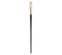 Silver Brush Argent Brosse Grand Prix Plat Long Manche Brosse à Poils, Porc, Vert foncé