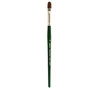 Silver Brush Argent Brosse série 2503s Ruby Filbert Pinceau avec Manche Court en Satin, Rigide filaments synthétiques, Vert Chasseur, Taille 10