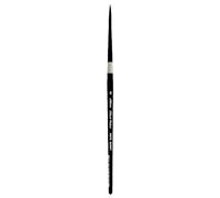 Silver Brush Limited 3007S6 Pinceau Aquarelle en Velours Noir Taille 6 Manche Court