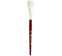Silver Brush Limited 5519S Silver Mop Pinceau Ovale Blanc pour Huile, Acrylique et Aquarelle, Manche Court, Taille 1,9 cm